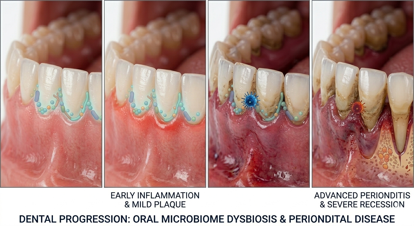 Stages of gum recession